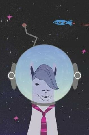 Cover of Cool Llama Astronaut Notebook
