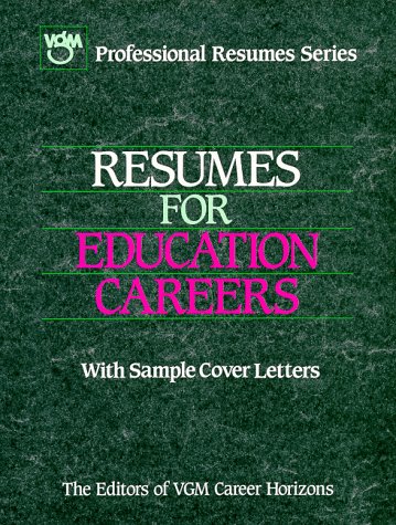 Cover of Resumes for Education Careers