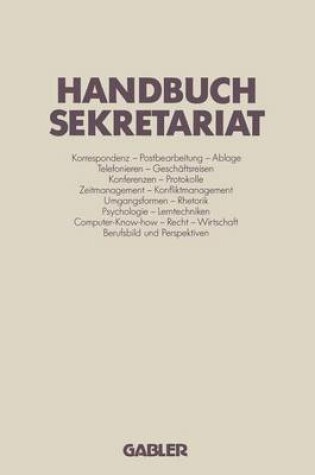 Cover of Handbuch Sekretariat