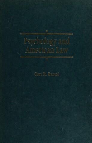 Book cover for Psychology and American Law