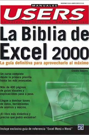 Cover of La Biblia de Excel