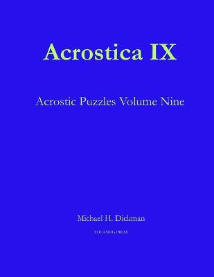 Book cover for Acrostica IX