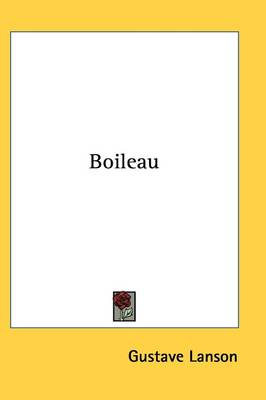 Book cover for Boileau