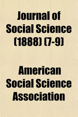 Book cover for Journal of Social Science Volume 7-9