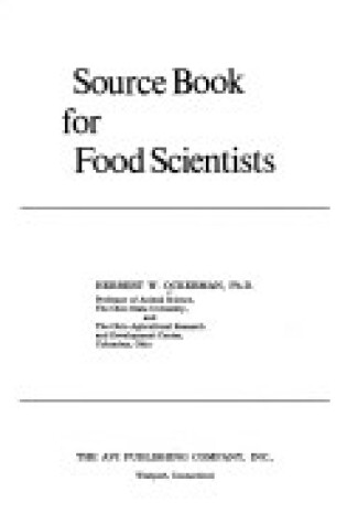 Cover of Source Book for Food Scientists