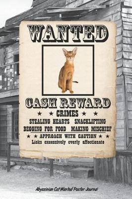 Book cover for Wanted Cat Abyssian Notebook