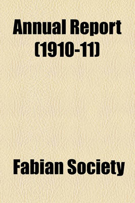 Book cover for Annual Report (1910-11)