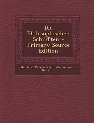 Book cover for Die Philosophischen Schriften