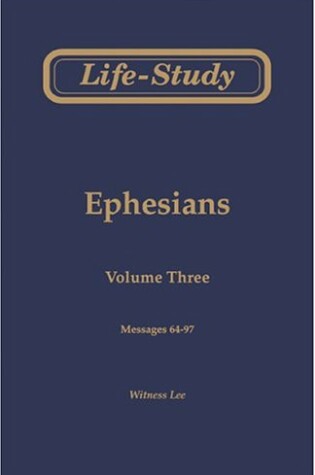 Cover of Life-Study of Ephesians