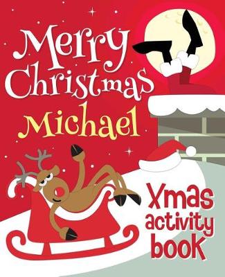 Book cover for Merry Christmas Michael - Xmas Activity Book