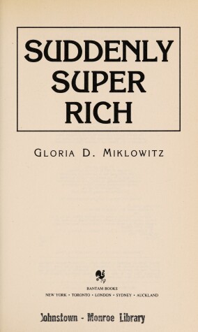 Book cover for Suddenly Super Rich