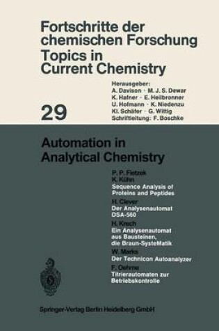 Cover of Automation in Analytical Chemistry