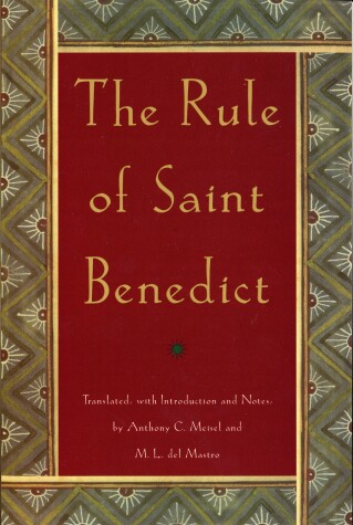 Book cover for The Rule of St. Benedict