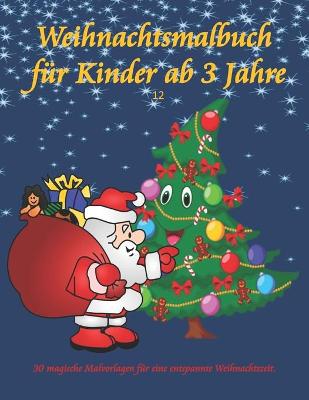 Book cover for Weihnachtsmalbuch fur Kinder ab 3 Jahre