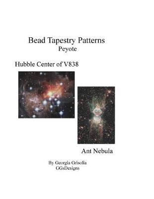 Book cover for Bead Tapestry Patterns Peyote Hubble Center of V838 and Ant Nebula