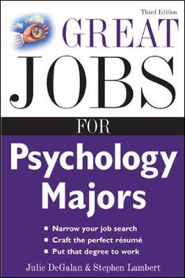 Book cover for Great Jobs for Psychology Majors, 3rd ed.