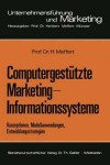 Book cover for Computergestützte Marketing-Informationssysteme