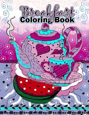 Book cover for Breakfast Coloring Book