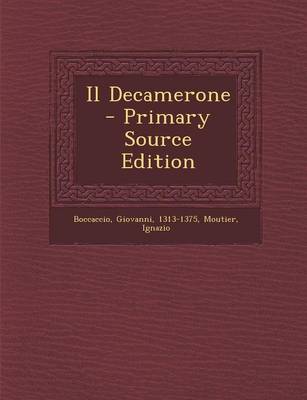 Book cover for Il Decamerone - Primary Source Edition