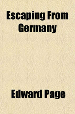 Cover of Escaping from Germany