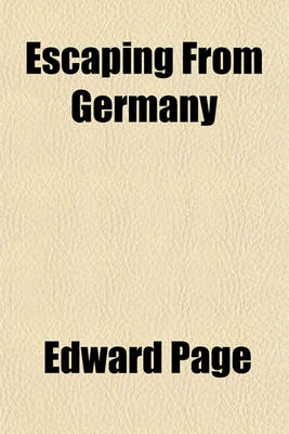 Book cover for Escaping from Germany