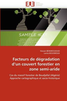 Book cover for Facteurs de D gradation d''un Couvert Forestier En Zone Semi-Aride