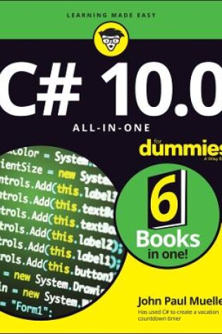 Cover of C# 10.0 All-in-One For Dummies