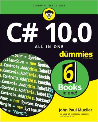 Book cover for C# 10.0 All-in-One For Dummies