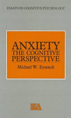 Book cover for Anxiety: The Cognitive Perspective