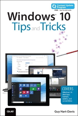 Book cover for Windows 10 Tips and Tricks (includes Content Update Program)