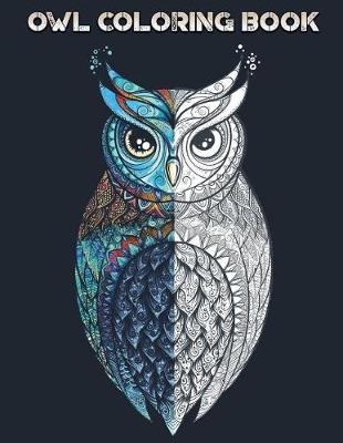 Book cover for Owl Coloring Book