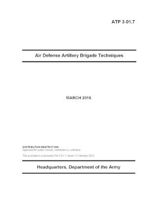 Book cover for ATP 3-01.7 Air Defense Artillery Brigade Techniques