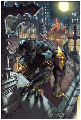 Book cover for Black Panther: The Man Without Fear Volume 1