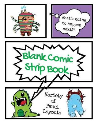 Cover of Blank Comic Strip Book Monsters