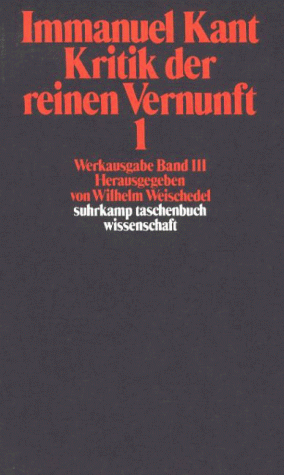 Book cover for Kritik der reinen Vernunft, 2 Bde