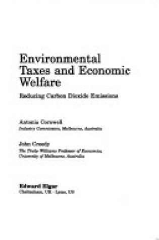 Cover of environmental taxes and economic welfare