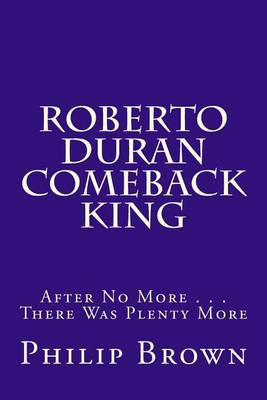 Book cover for Roberto Duran Comeback King