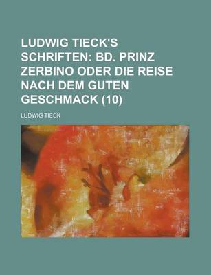 Book cover for Ludwig Tieck's Schriften (10)