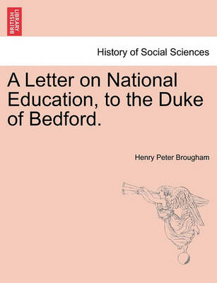 Book cover for A Letter on National Education, to the Duke of Bedford.