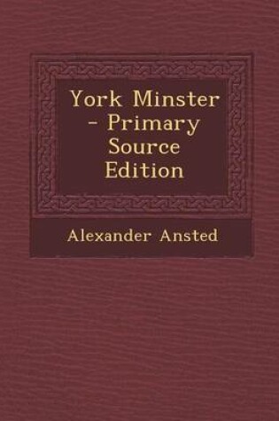 Cover of York Minster - Primary Source Edition