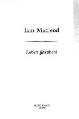 Cover of Iain Macleod