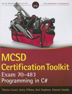 Book cover for MCSD Certification Toolkit (Exam 70-483): Programming in C#