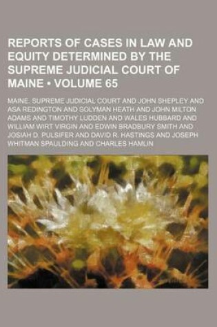 Cover of Reports of Cases in Law and Equity Determined by the Supreme Judicial Court of Maine (Volume 65)