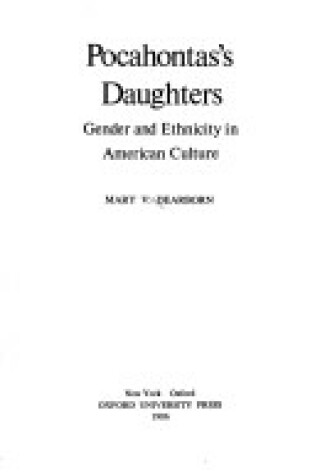 Cover of Pocahontas' Daughters