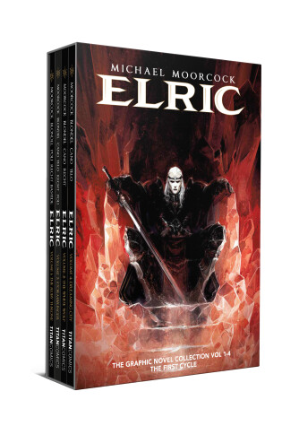 Cover of Michael Moorcock's Elric 1-4 Boxed Set