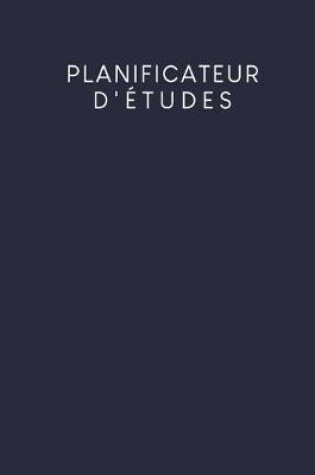 Cover of Planificateur d'études