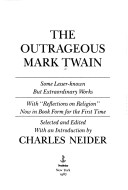 Book cover for Outrageous Mark Twain