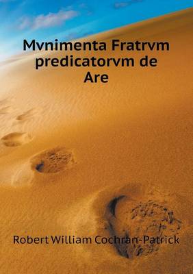 Book cover for Mvnimenta Fratrvm predicatorvm de Are