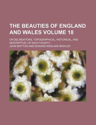 Book cover for The Beauties of England and Wales Volume 18; Or Delineations, Topographical, Historical, and Descriptive, of Each County...