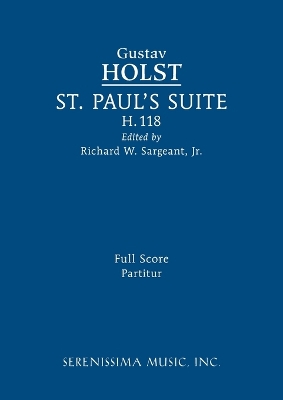 Book cover for St. Paul's Suite, H.118